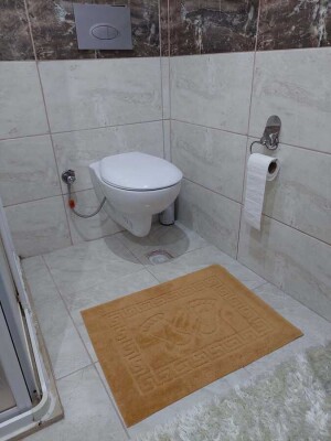 3'lü Banyo Paspası 50x70 cm | Kaymaz Taban Welsoft Yumuşak Ayak İzli Paspas Seti - 23