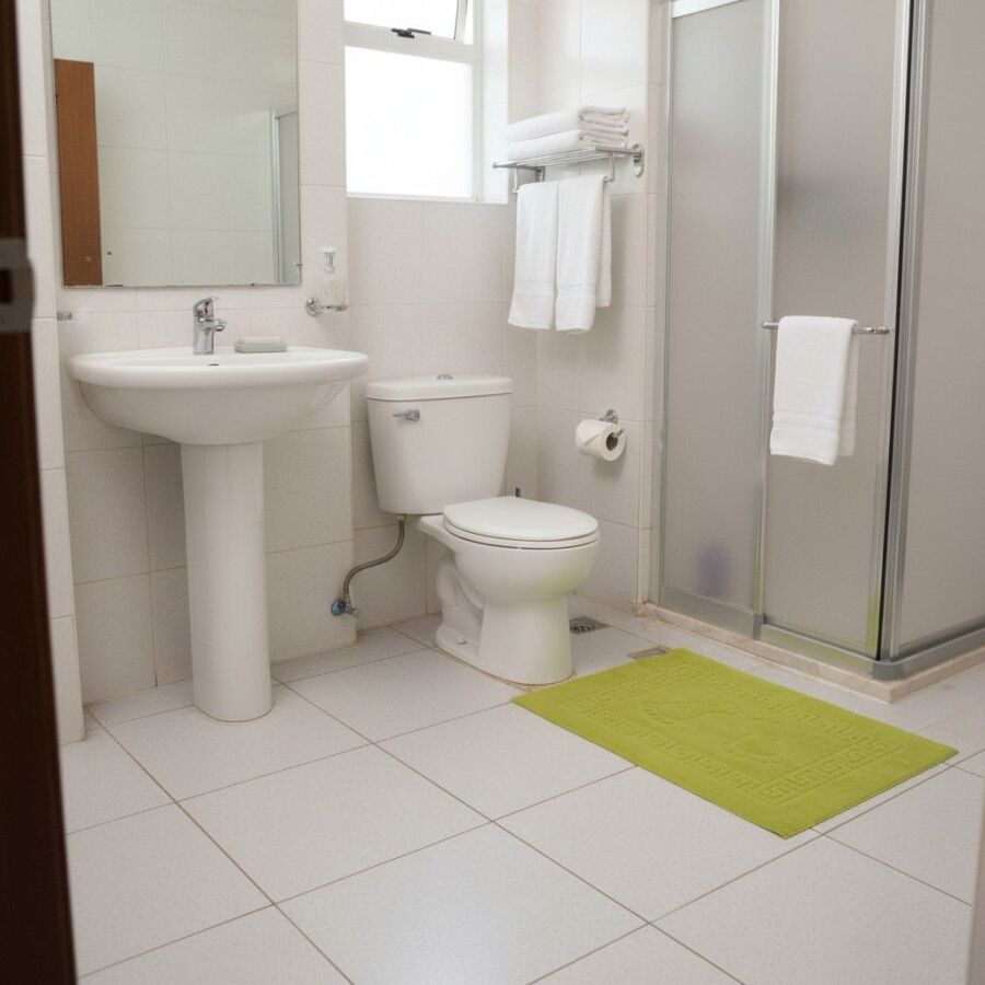 3'lü Banyo Paspası 50x70 cm | Kaymaz Taban Welsoft Yumuşak Ayak İzli Paspas Seti - 1