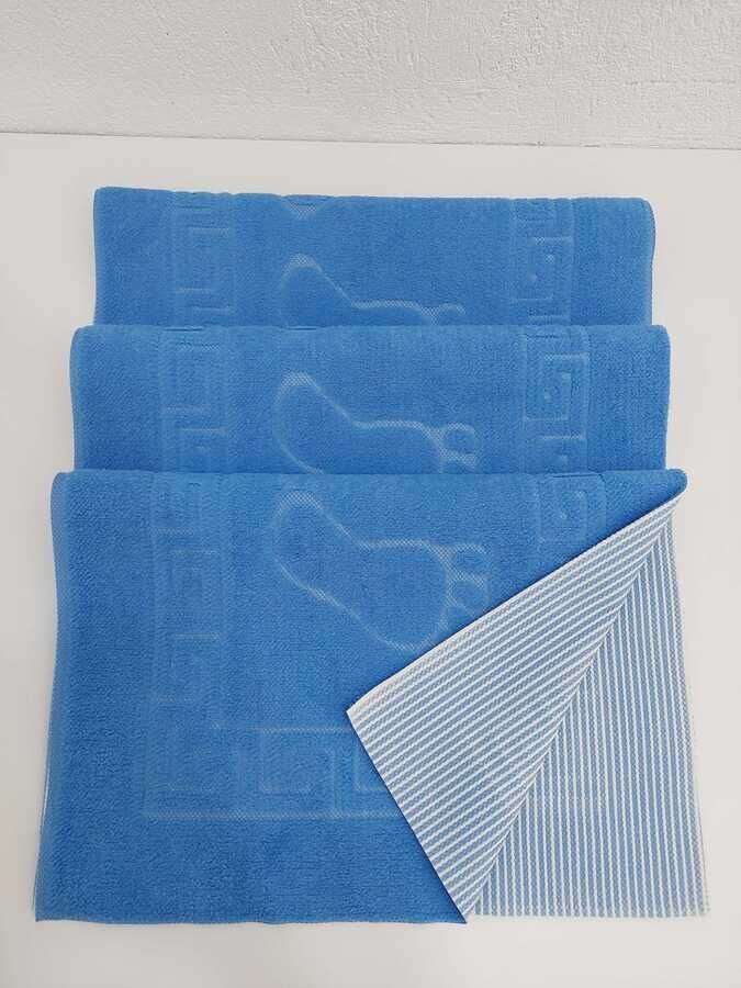 3'lü Banyo Paspası 50x70 cm | Kaymaz Taban Welsoft Yumuşak Ayak İzli Paspas Seti - 14