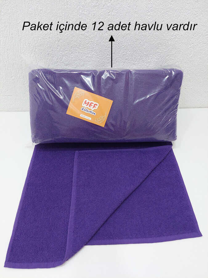 12'li Kuaför Berber Havlusu 50x90 cm | Profesyonel Saç Havlusu Ekonomik Set - 40