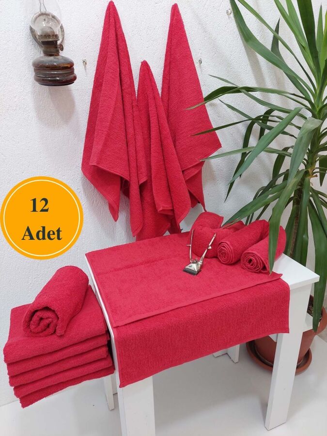 12'li Kuaför Berber Havlusu 50x90 cm | Profesyonel Saç Havlusu Ekonomik Set - 11