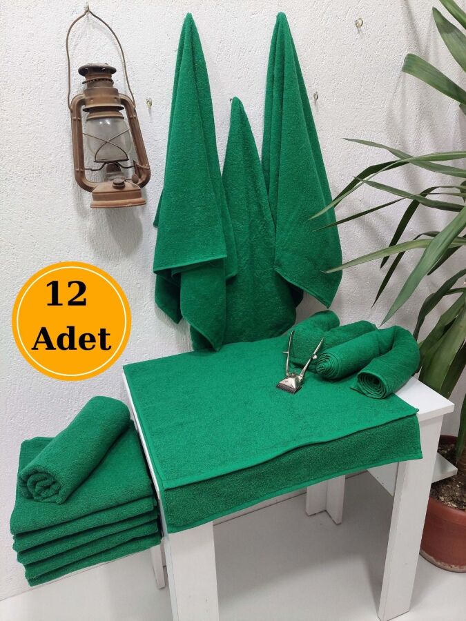 12'li Kuaför Berber Havlusu 50x90 cm | Profesyonel Saç Havlusu Ekonomik Set - 16