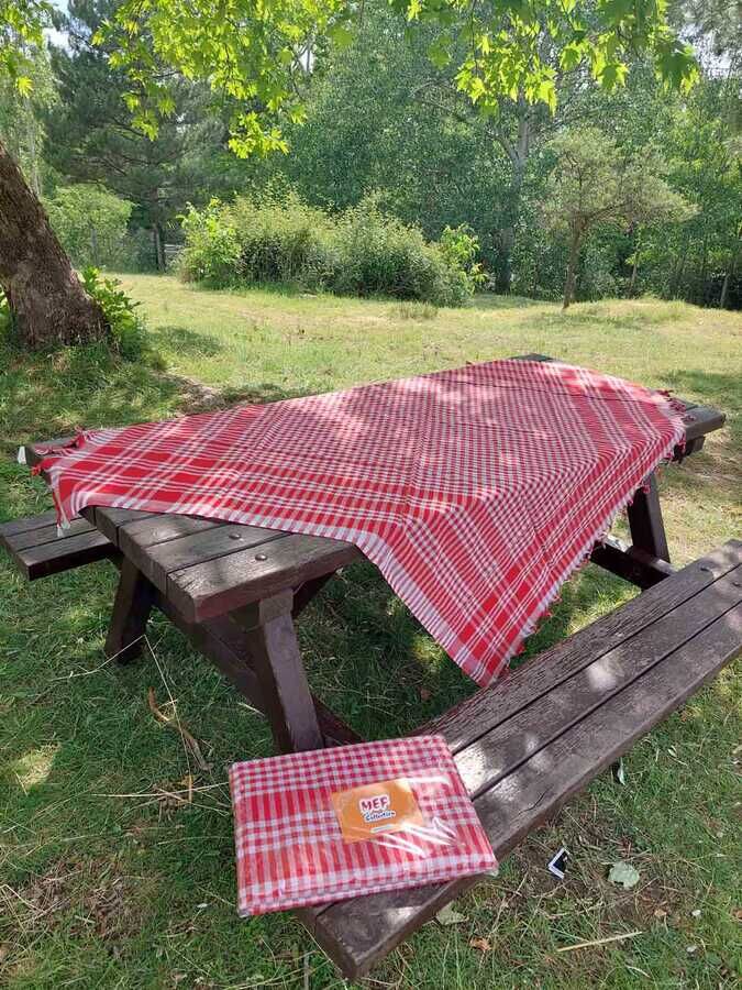 2'li Çok Amaçlı Pötikare Örtü 150x150 cm | Sofra Bezi, Piknik, Masa Örtüsü Seti - 9