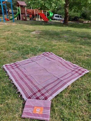 2'li Çok Amaçlı Pötikare Örtü 150x150 cm | Sofra Bezi, Piknik, Masa Örtüsü Seti - 14