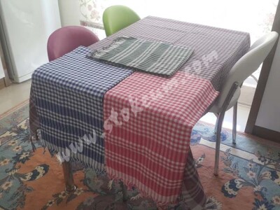 2'li Çok Amaçlı Pötikare Örtü 150x150 cm | Sofra Bezi, Piknik, Masa Örtüsü Seti - 6