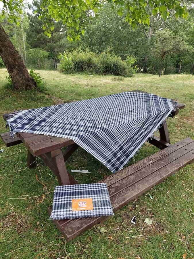 2'li Çok Amaçlı Pötikare Örtü 150x150 cm | Sofra Bezi, Piknik, Masa Örtüsü Seti - 17