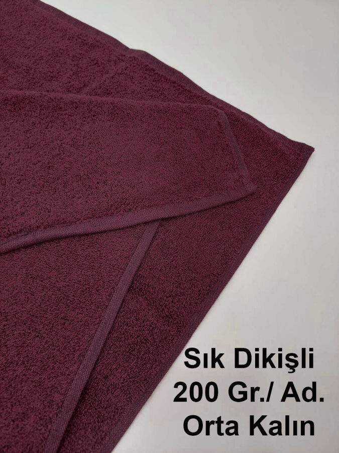 Vişne Kuaför Havlusu 3'lü Set 50x90 | Berber ve Sporcu Baş Havlusu | Hızlı Kurur - 2