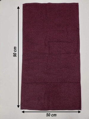 Vişne Kuaför Havlusu 3'lü Set 50x90 | Berber ve Sporcu Baş Havlusu | Hızlı Kurur - 3