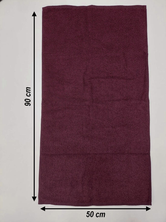 Vişne Kuaför Havlusu 3'lü Set 50x90 | Berber ve Sporcu Baş Havlusu | Hızlı Kurur - 3