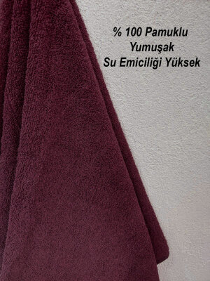 Vişne Kuaför Havlusu 3'lü Set 50x90 | Berber ve Sporcu Baş Havlusu | Hızlı Kurur - 4