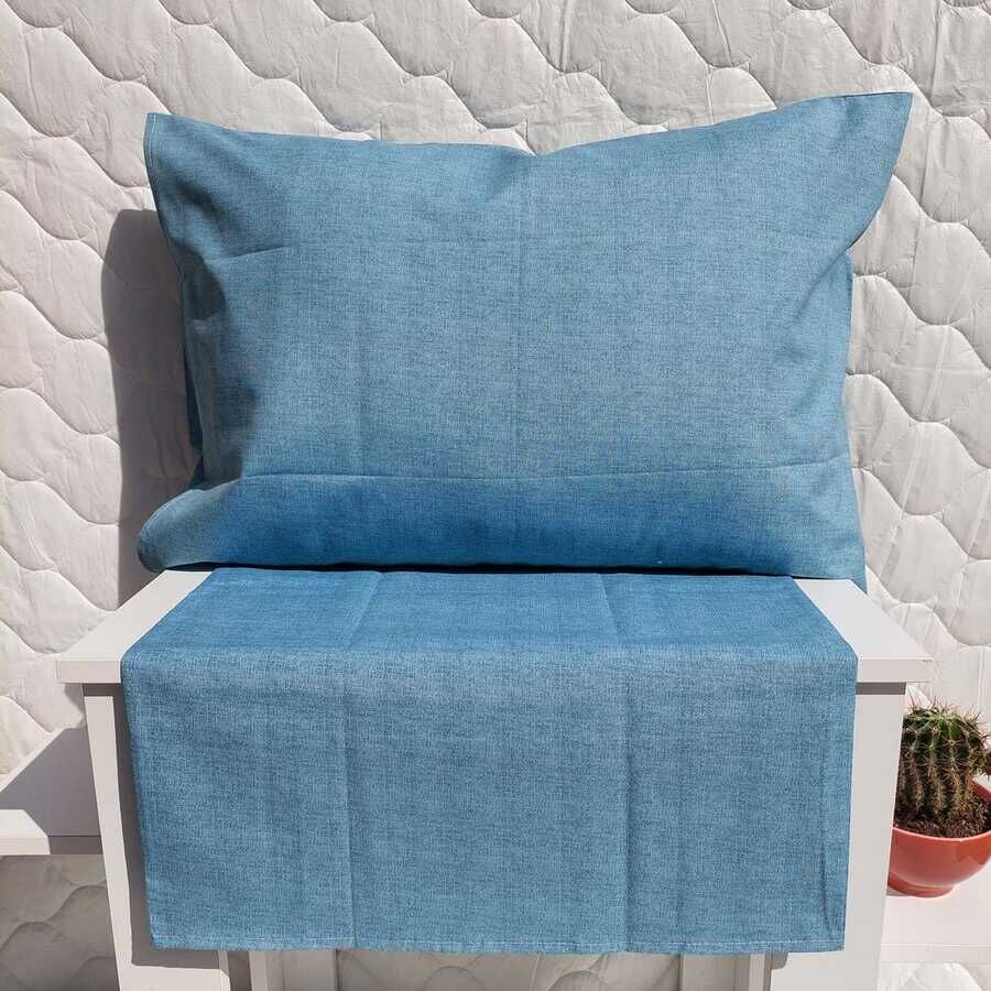 Dokuma Yastık Kılıfı 2'li Set 50x70 cm | Fırça Desen Kapaklı Pamuklu Kılıf - 15