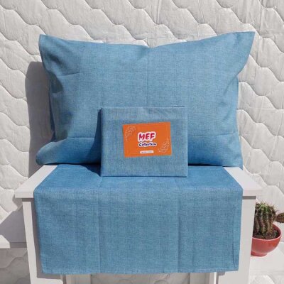 Dokuma Yastık Kılıfı 2'li Set 50x70 cm | Fırça Desen Kapaklı Pamuklu Kılıf - 5