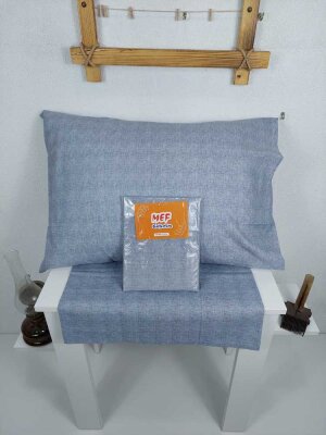 Dokuma Yastık Kılıfı 2'li Set 50x70 cm | Fırça Desen Kapaklı Pamuklu Kılıf - 8