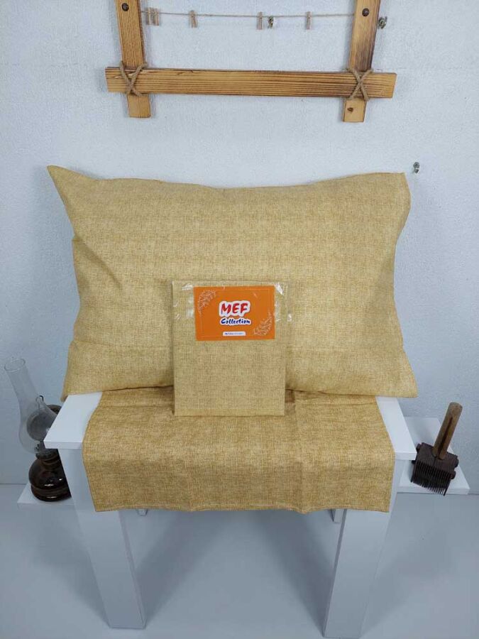 Dokuma Yastık Kılıfı 2'li Set 50x70 cm | Fırça Desen Kapaklı Pamuklu Kılıf - 10