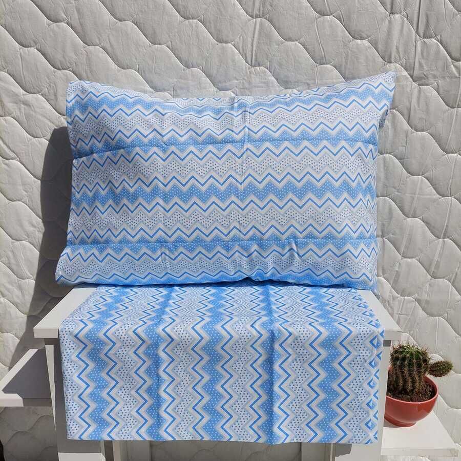 Dokuma Yastık Kılıfı 2'li Set 50x70 cm | Zigzak Kapaklı Pamuklu Dekoratif Kılıf - 3
