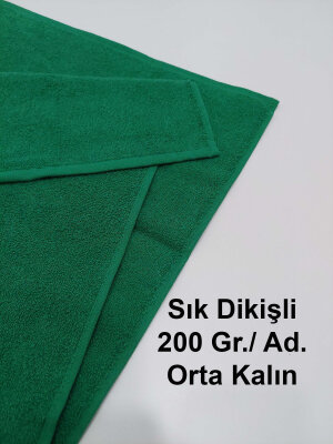 Yeşil Kuaför Havlusu 3'lü Set 50x90 | Berber ve Sporcu Baş Havlusu | Hızlı Kurur (1)